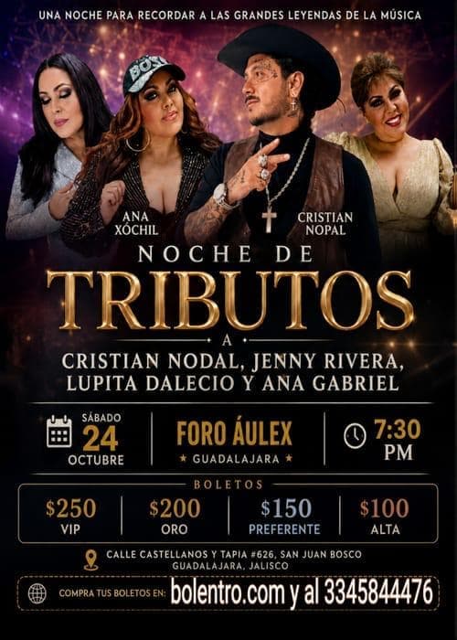 Noche de Tributos con Cristian Nopal y Ana Xochilt