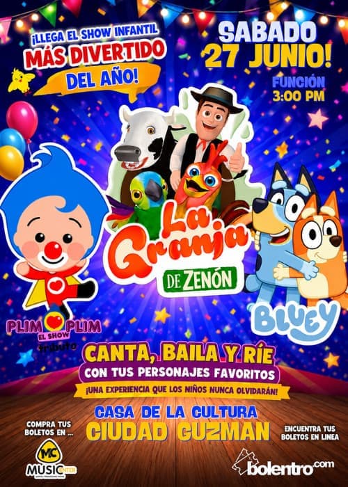 LA FIESTA DE PLIM PLIM Y SUS AMIGOS, EL SHOW TRIBUTO Cd Guzman